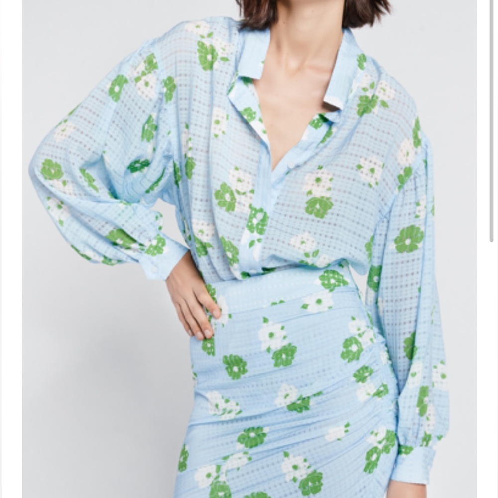 Smythe Poet Blouse, Nantucket Floral, Small